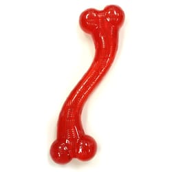 Spot Play Strong Red "S" TPR Rubber Bone 1 pk