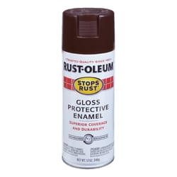 Rust-Oleum Stops Rust Gloss Kona Brown Spray Paint 12 oz