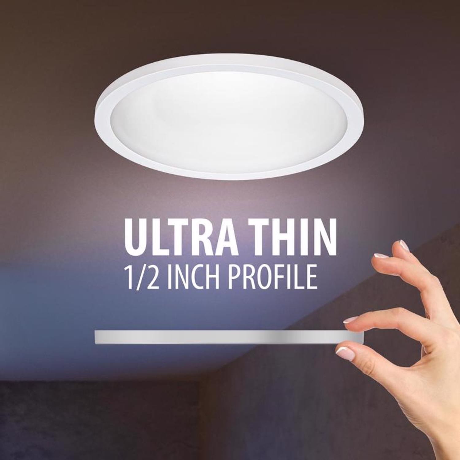 Feit EDGELIT Frost Warm White 7.5 in. W Aluminum LED Retrofit Recessed Lighting 10.5 W