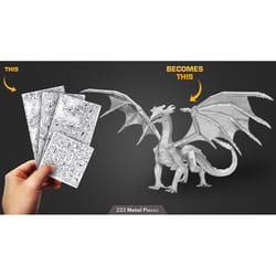 Metal Earth Steel Dragon Gray 223 pc