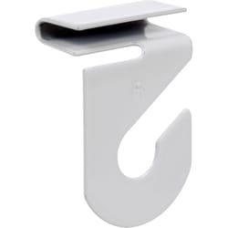 HILLMAN Small White Steel 1.55 in. L Ceiling Track Hanger 2 lb 4 pk