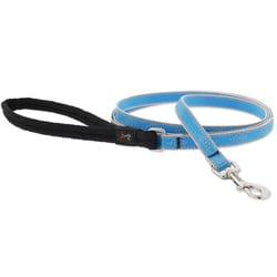 LupinePet Reflective Blue Daimond Nylon Dog Leash