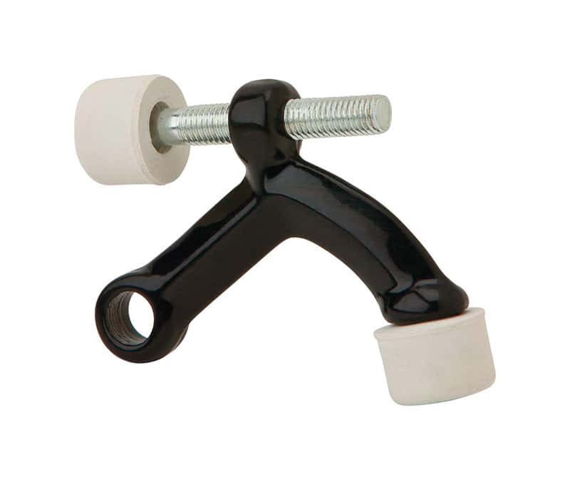 Ives 2.5 in. H Aluminum Black Hinge Pin Door Stop Mounts to door Ace