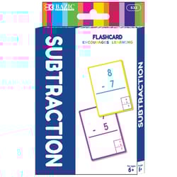 Bazic Products Subtraction Flash Cards White 36 pc