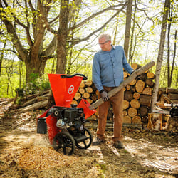 DR Power Equipment 4 in. D Gas OHV Wood Chipper Shredder