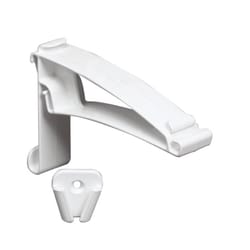 Amerimax 3.25 in. H X 1 in. W X 4 in. L White Vinyl Hidden Gutter Hanger