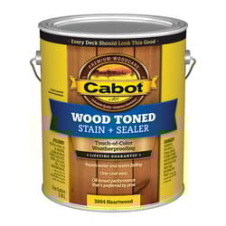 Cabot Wood Toned Stain & Sealer Transparent Heartwood Oil-Based Deck and Siding Stain 1 gal