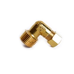 ATC 3/8 in. Compression X 1/2 in. D MPT Brass 90 Degree Elbow