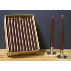 Kiri Tapers Chocolate Unscented Scent Taper Candle