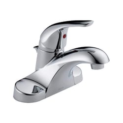 Delta Foundations Chrome Traditional Pop-up Bathroom Sink Faucet 4 in.