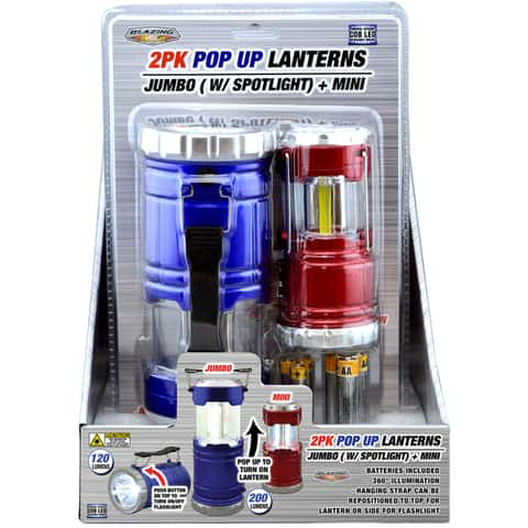 Blazing Ledz 702693 COB Pop Up Lanterns (2-Pack)