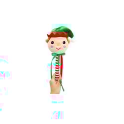 Cuddle Barn Multicolored Santa/Elf/Polar Bear Animated Decor 11 in.