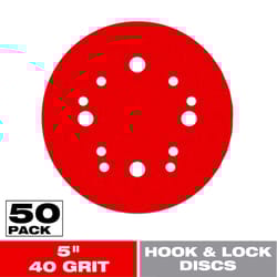 Diablo 5 in. Ceramic Blend Hook and Lock Sanding Disc 40 Grit Ultra Coarse 50 pk