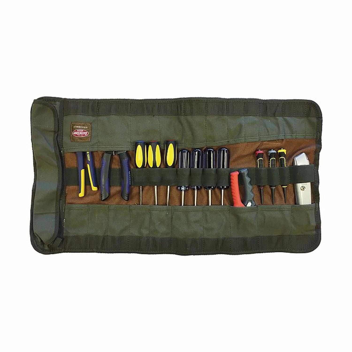 Photos - Tool Box BOSS Bucket  26 in. W X 14.5 in. H Canvas Tool Roll Pouch 25 pocket Green 1 