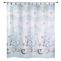Avanti Linens Coastal Terrazzo 72 in. H X 72 in. W Multicolored Shower Curtain Polyester