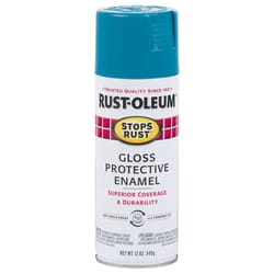 Rust-Oleum Stops Rust Gloss Lagoon Protective Enamel Spray Paint 12 oz