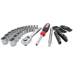 Craftsman 3/8 in. drive Metric and SAE 6 Point Mechanic's Tool Set 63 pc