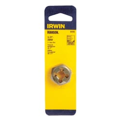 Irwin Hanson High Carbon Steel SAE Hexagon Die 1/2 in. 1 pc