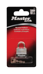 Master Lock 3/4 in. H X 9/16 in. W X 1 in. L Steel Warded Locking Padlock