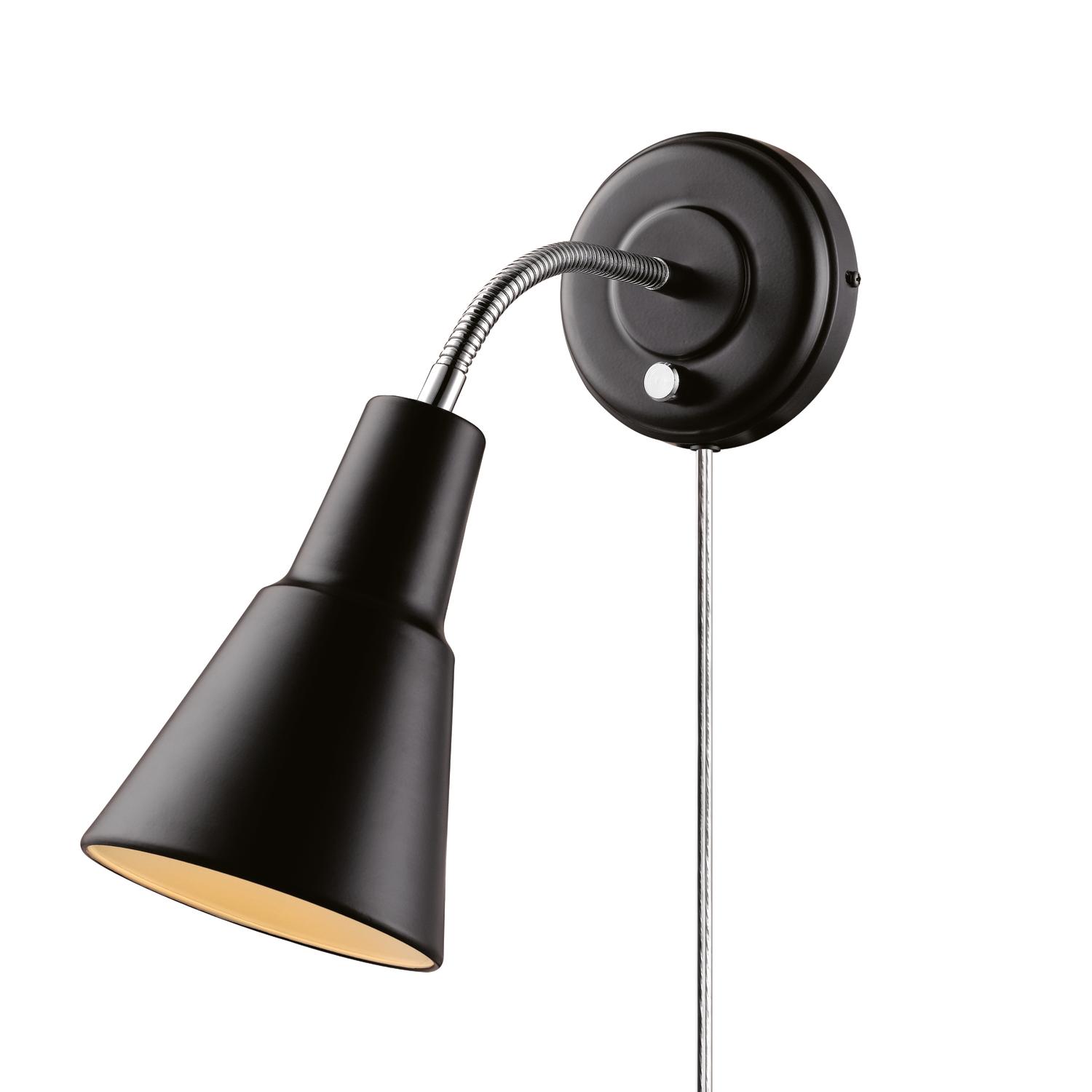 UPC 058219653128 product image for Globe Matte Black 1 lights Wall Sconce | upcitemdb.com