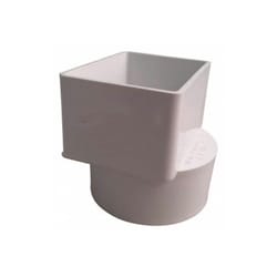NDS Schedule 35 3 in. Hub each X 4 in. D Female PVC Downspout Adapter
