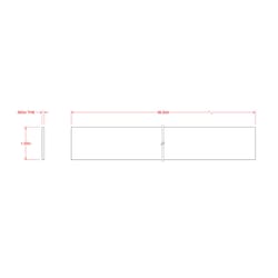 SteelWorks 0.0625 in. X 1 in. W X 4 ft. L Aluminum Flat Bar 1 pk