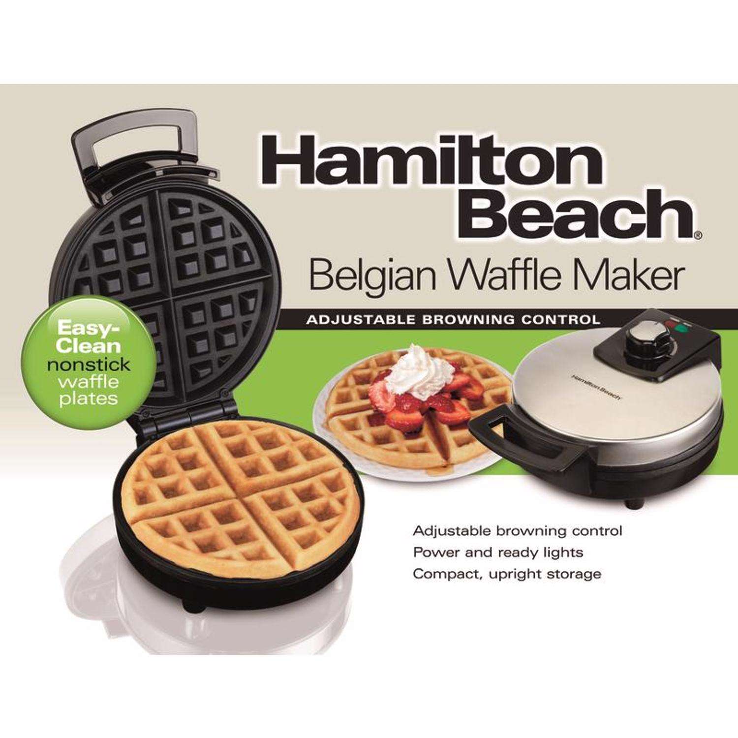 Hamilton Beach ダブルベルギーワッフルメーカー Hamilton Beach ダブルベルギーワッフルメーカー Hamilton Beach