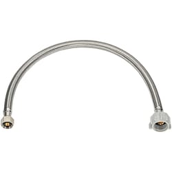 Ace 3/8 in. Flare X 7/8 in. D Ballcock 16 in. Braided Stainless Steel Toilet Supply Line