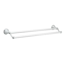 Moen Preston Chrome Double Towel Bar 24 in. L Zinc