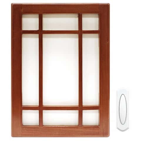 Heath Zenith Cherry Wood Wireless Door Chime Kit Heath Zenith Cherry Wood Wireless Door Chime Kit