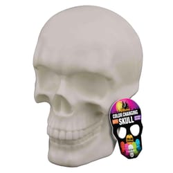 Magic Seasons Multicolored LED Color Changing Skull Halloween Decor