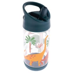 Stephen Joseph Flip Top 12 oz Gray BPA Free Dino Kids Water Bottle