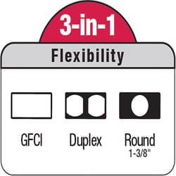 Sigma Engineered Solutions Rectangle Die-Cast Metal 4.76 in. H X 3.01 in. W Multi-Use Cover