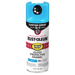 Rust-Oleum Stops Rust 5-in-1 Indoor/Outdoor Gloss Blue Oil-Based Oil Modified Alkyd Protective Ename