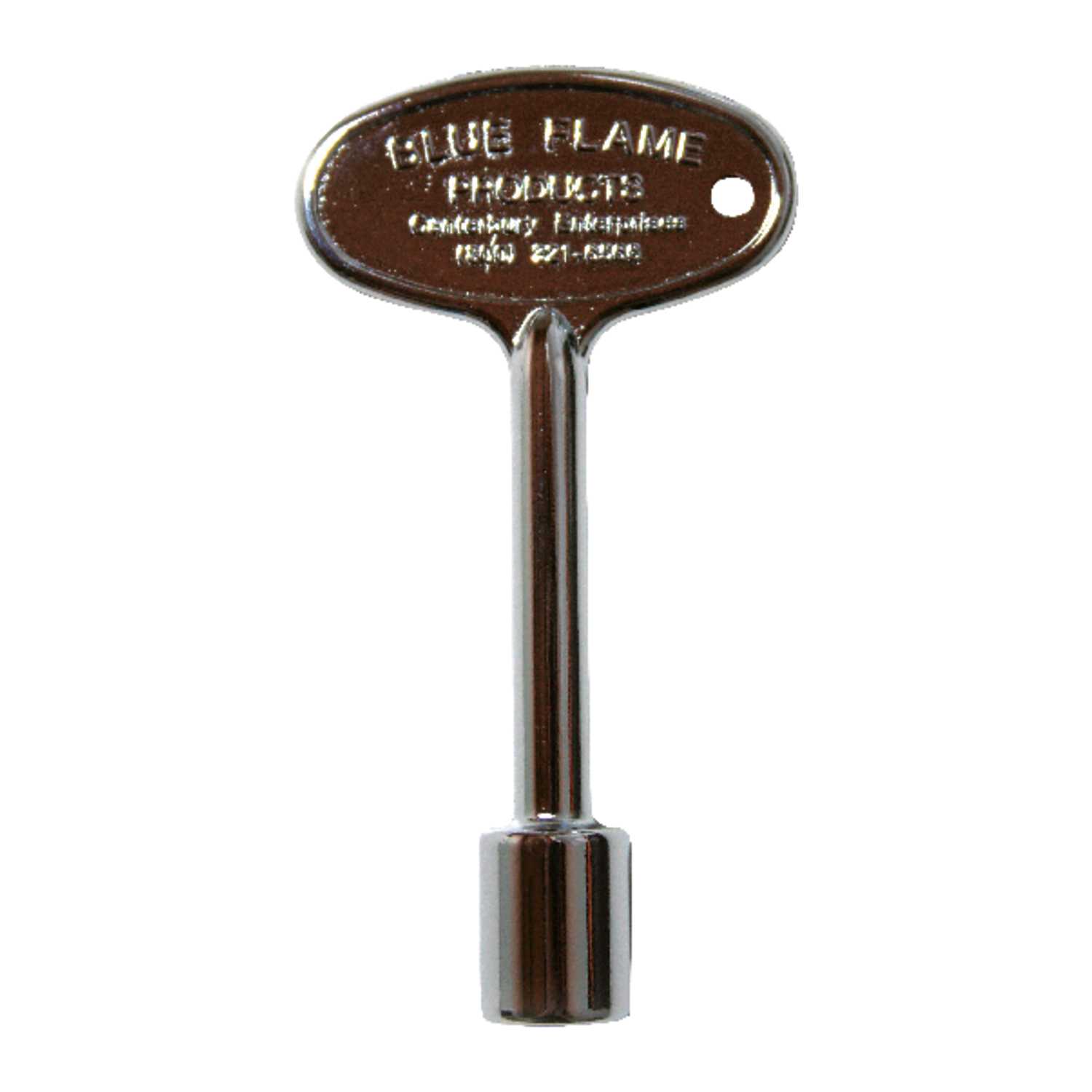 Blue Flame Silver Polished Zinc Gas Valve Key Ace Hardware