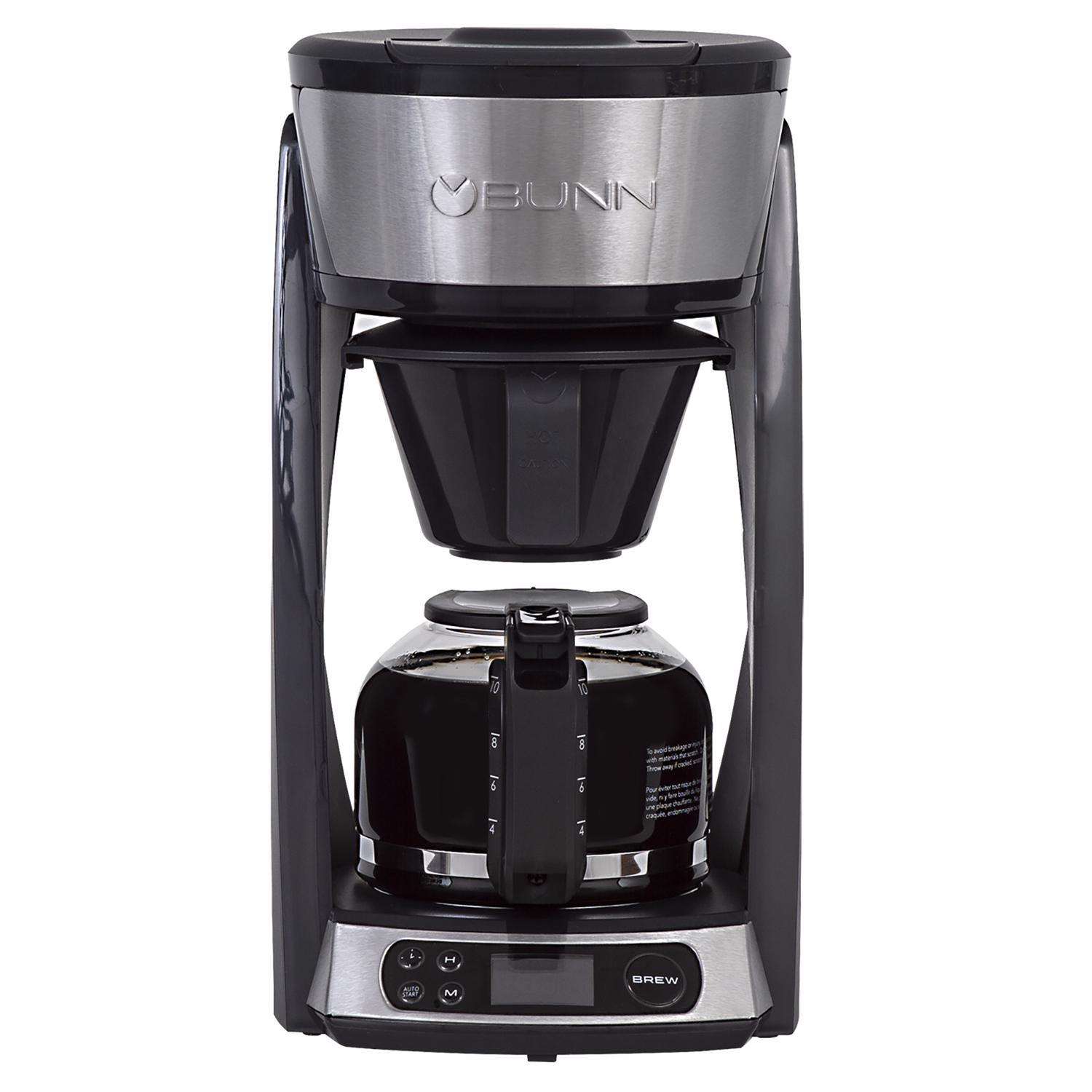BUNN Heat N' Brew 10 cups Black/Silver Coffee Maker Mfr