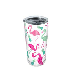 Tervis 20 oz Flamingo Multicolored BPA Free Tumbler with Lid