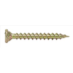 HILLMAN Power Pro No. 8 X 1-3/4 in. L Star Yellow Zinc Coarse Wood Screws 160 pk