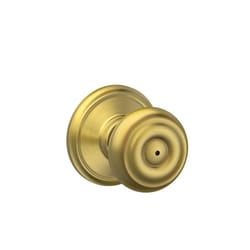 Schlage Georgian Satin Brass Privacy Knob Right or Left Handed