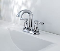 OakBrook Verona Chrome Modern Two-Handle Bathroom Sink Faucet 4 in.