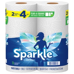 Sparkle Tear-A-Square Paper Towels 110 sheet 2 ply 2 pk