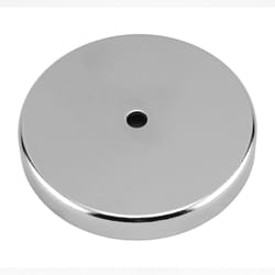 Magnet Source .44 in. L X 3.2 in. W Silver Round Base Magnet 95 lb. pull 1 pc