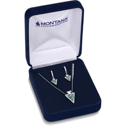 Montana Silversmiths Women's Pointed Path Silver/Turquoise Jewelry Sets