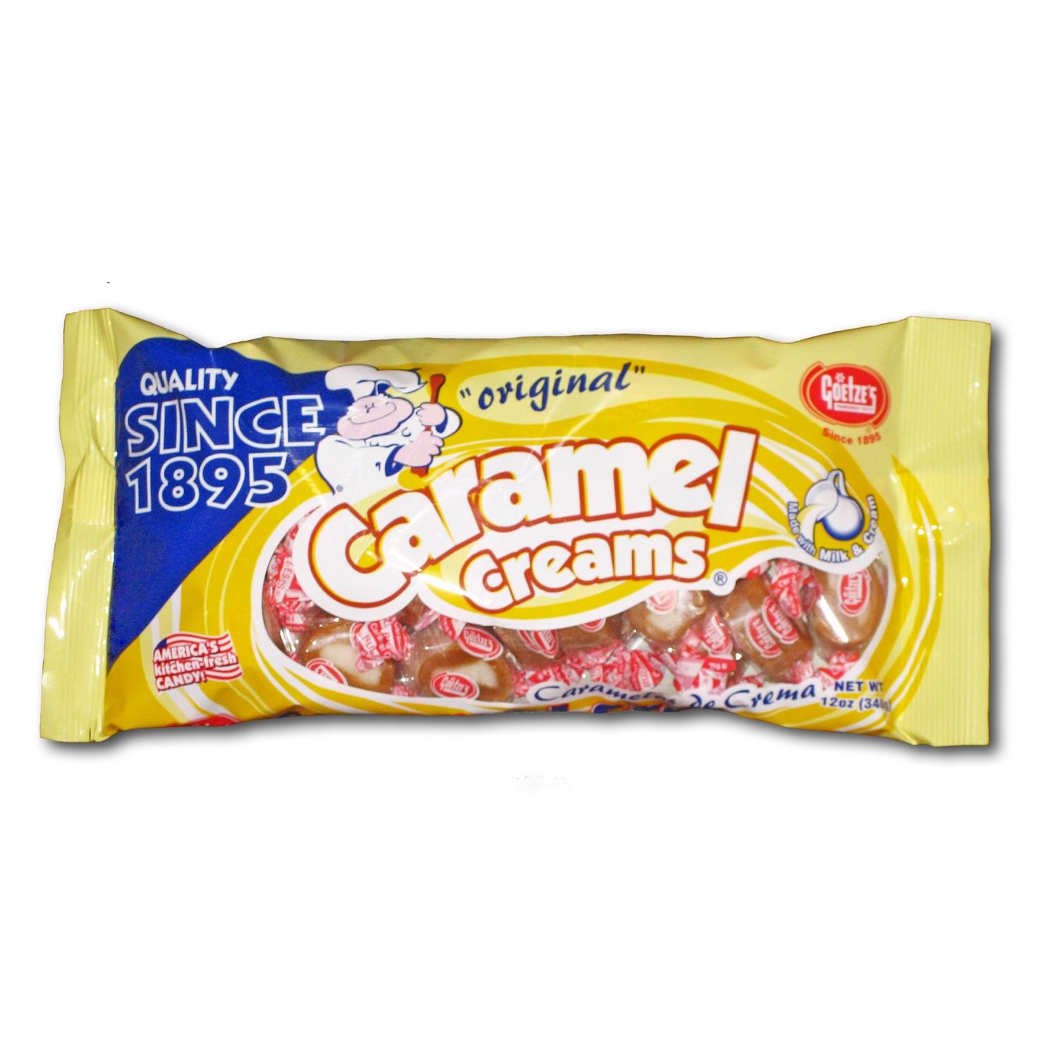 Goetze's Candy Caramel Creams Original Caramels 12 oz Mfr
