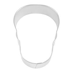 R&M International Corp 4 in. L Skull Cookie Cutter Silver 1 pc