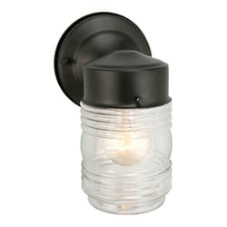 Design House Jelly Jar Beige Incandescent Outdoor Wall Fixture