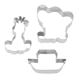 R&M International Noahs Ark Cookie Cutter Set Silver 3 pc