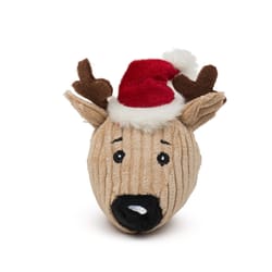 Allure Pet Huggle Hounds Assorted Santa's Reindeer Ball Dog Toy 5 pk