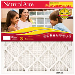 NaturalAire 12 in. W X 24 in. H X 1 in. D Synthetic 10 MERV Pleated Microparticle Air Filter 1 pk