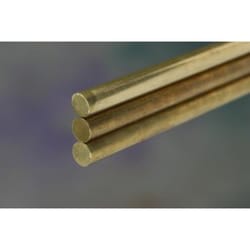 K&S 1/4 in. D X 36 in. L Brass Rod 1 pk